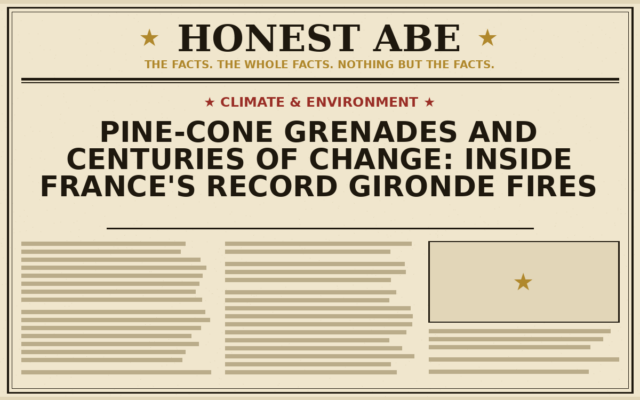 Pine-Cone Grenades and Centuries of Change: Inside France’s Record Gironde Fires
