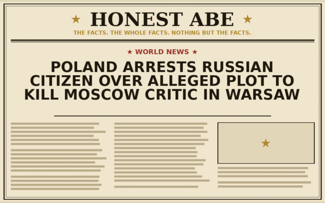 Poland Arrests Russian Citizen Over Alleged Plot to Kill Moscow Critic in Warsaw