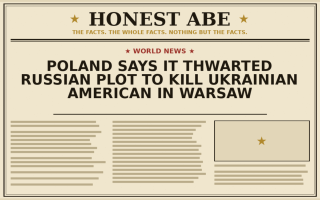 Poland Says It Thwarted Russian Plot to Kill Ukrainian American in Warsaw