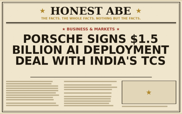 Porsche Signs $1.5 Billion AI Deployment Deal With India’s TCS