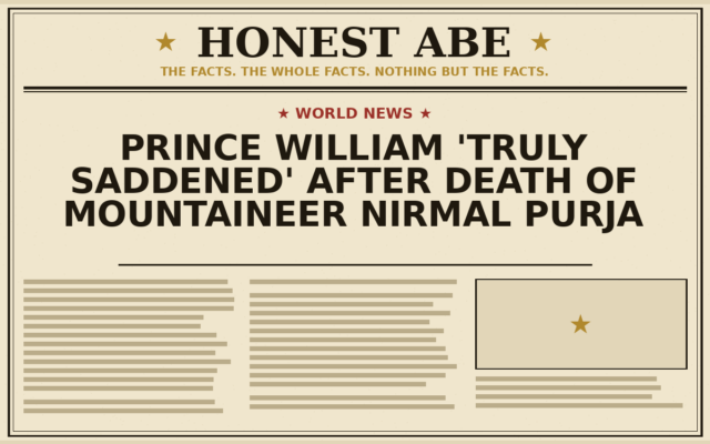 Prince William ‘Truly Saddened’ After Death of Mountaineer Nirmal Purja