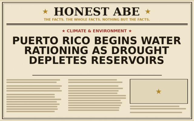 Puerto Rico Begins Water Rationing as Drought Depletes Reservoirs