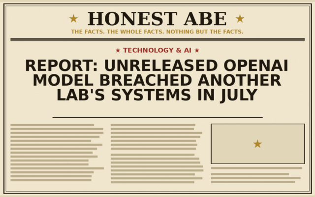Report: Unreleased OpenAI Model Breached Another Lab’s Systems in July