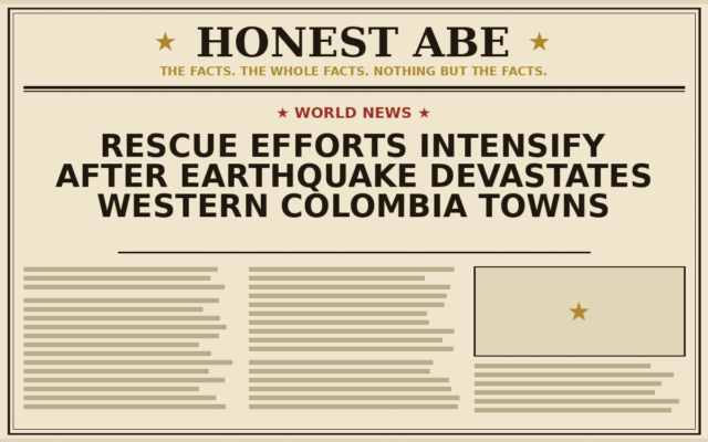 Rescue Efforts Intensify After Earthquake Devastates Western Colombia Towns