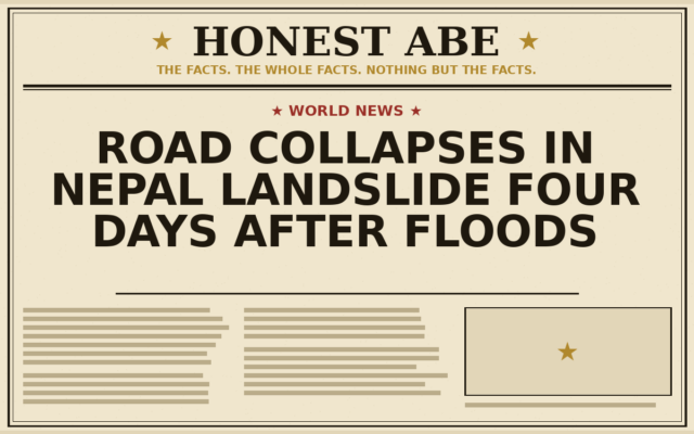 Road Collapses in Nepal Landslide Four Days After Floods