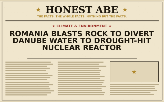 Romania Blasts Rock to Divert Danube Water to Drought-Hit Nuclear Reactor