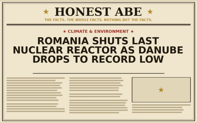 Romania Shuts Last Nuclear Reactor as Danube Drops to Record Low