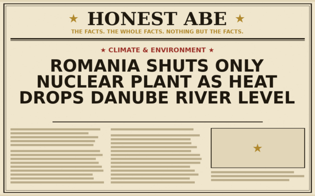 Romania Shuts Only Nuclear Plant as Heat Drops Danube River Level