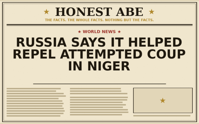 Russia Says It Helped Repel Attempted Coup in Niger