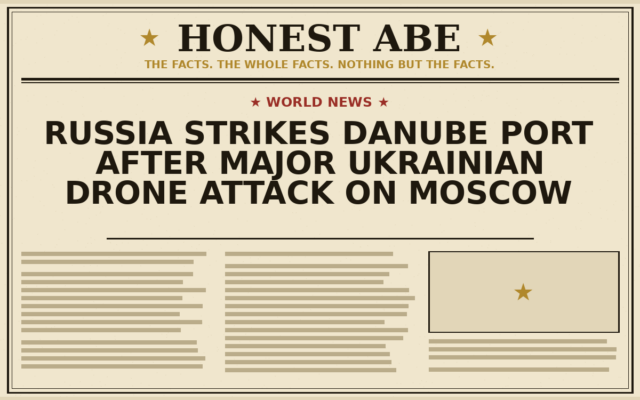 Russia Strikes Danube Port After Major Ukrainian Drone Attack on Moscow