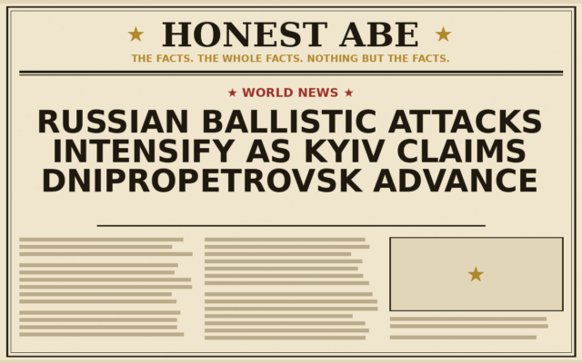 Russian Ballistic Attacks Intensify as Kyiv Claims Dnipropetrovsk Advance