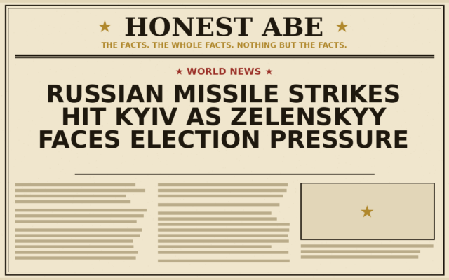 Russian Missile Strikes Hit Kyiv as Zelenskyy Faces Election Pressure