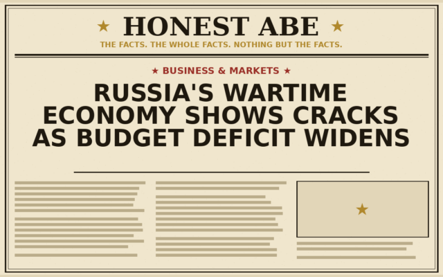 Russia’s Wartime Economy Shows Cracks as Budget Deficit Widens
