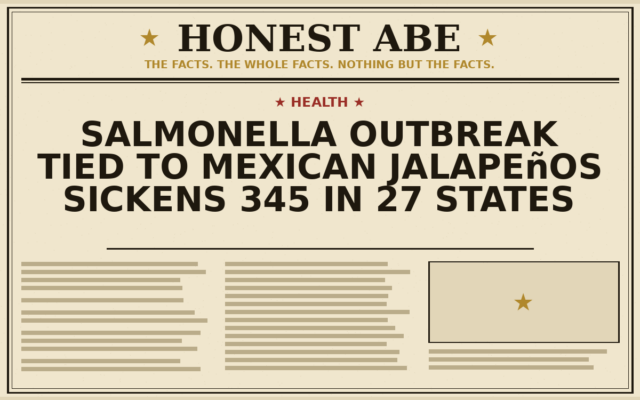 Salmonella Outbreak Tied to Mexican Jalapeños Sickens 345 in 27 States