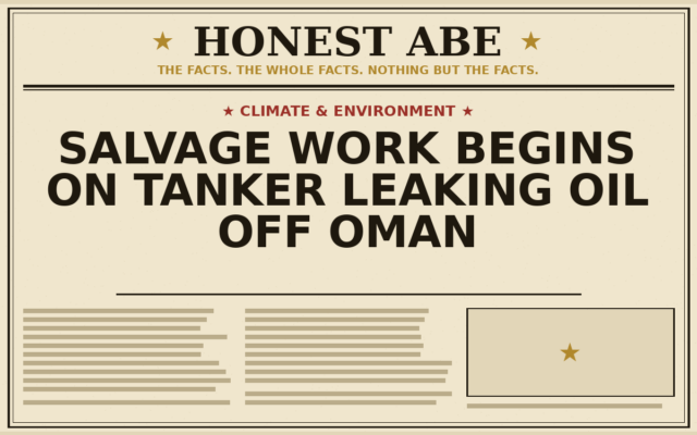 Salvage Work Begins on Tanker Leaking Oil Off Oman