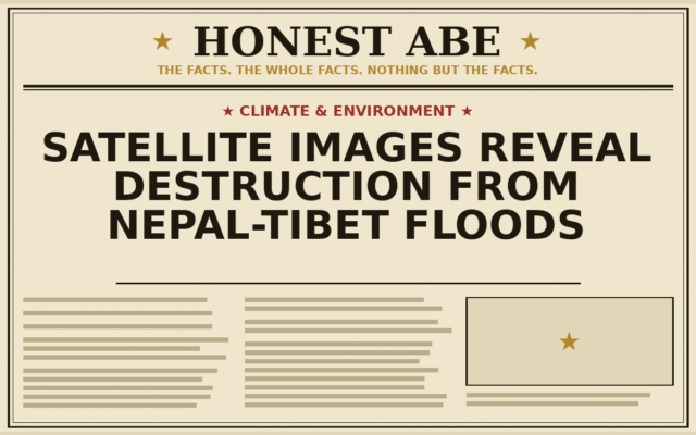 Satellite Images Reveal Destruction From Nepal-Tibet Floods