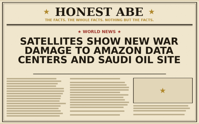 Satellites Show New War Damage to Amazon Data Centers and Saudi Oil Site