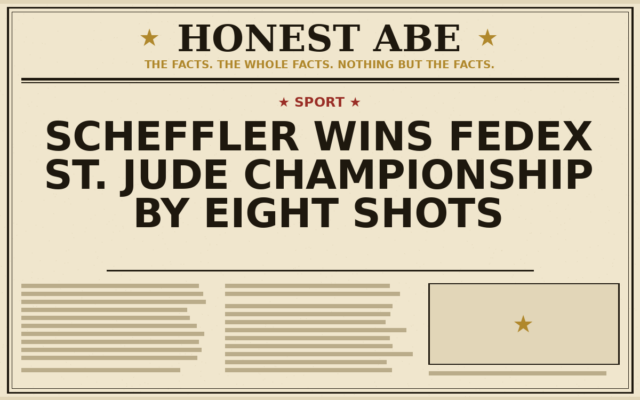 Scheffler Wins FedEx St. Jude Championship by Eight Shots
