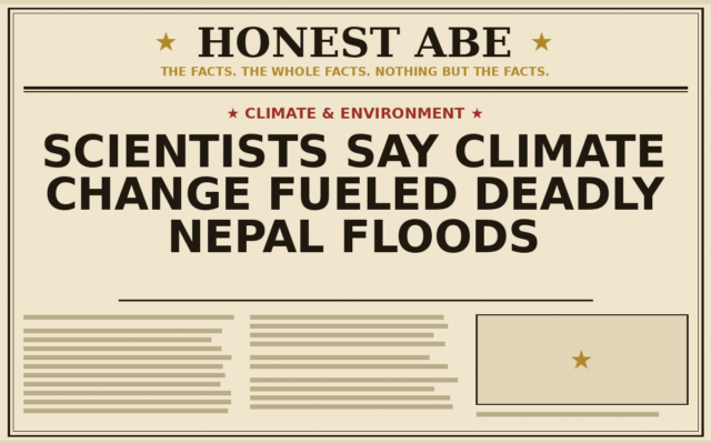 Scientists Say Climate Change Fueled Deadly Nepal Floods