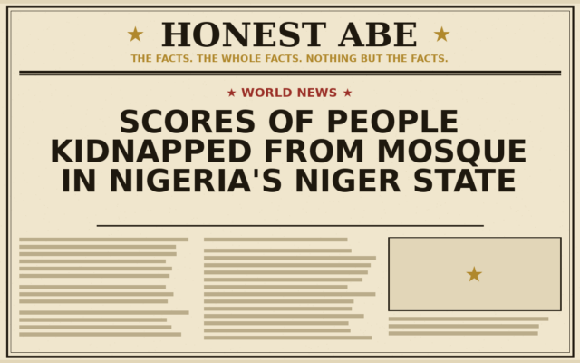 Scores of People Kidnapped From Mosque in Nigeria’s Niger State