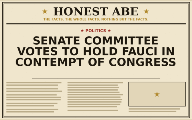 Senate Committee Votes to Hold Fauci in Contempt of Congress
