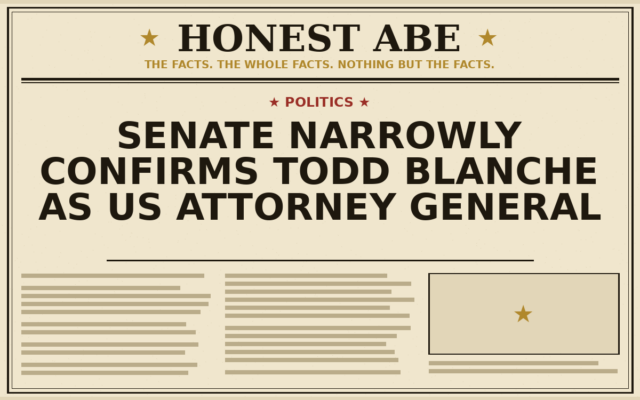 Senate Narrowly Confirms Todd Blanche as US Attorney General