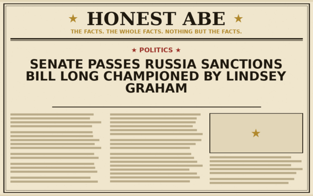 Senate Passes Russia Sanctions Bill Long Championed by Lindsey Graham