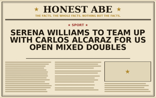 Serena Williams to Team Up With Carlos Alcaraz for US Open Mixed Doubles