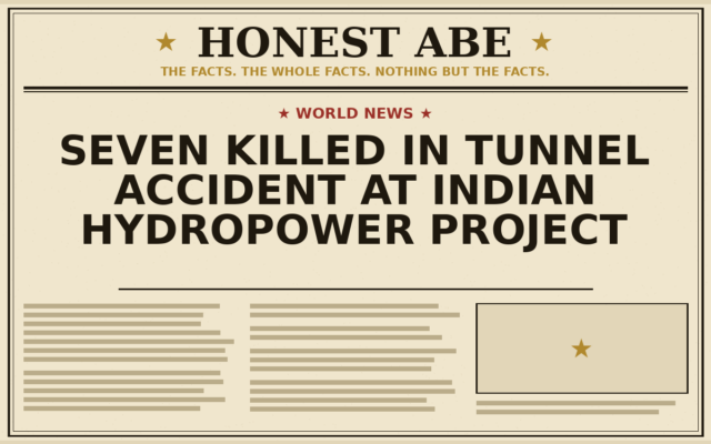 Seven Killed in Tunnel Accident at Indian Hydropower Project