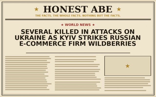 Several Killed in Attacks on Ukraine as Kyiv Strikes Russian E-commerce Firm Wildberries