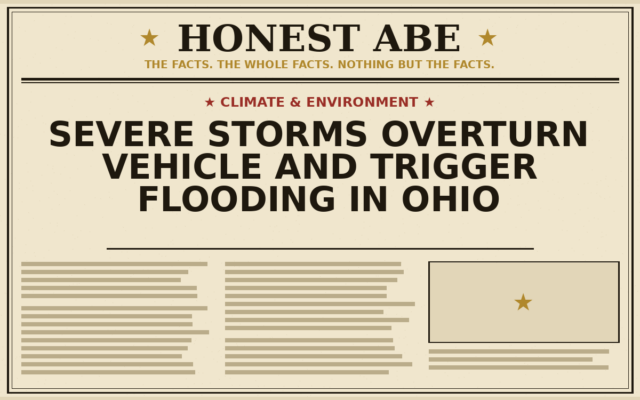 Severe Storms Overturn Vehicle and Trigger Flooding in Ohio