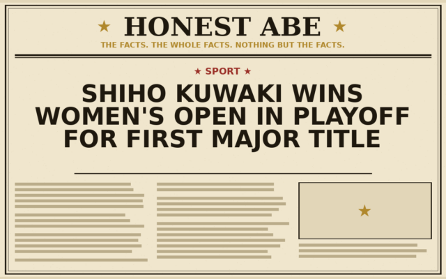 Shiho Kuwaki Wins Women’s Open in Playoff for First Major Title