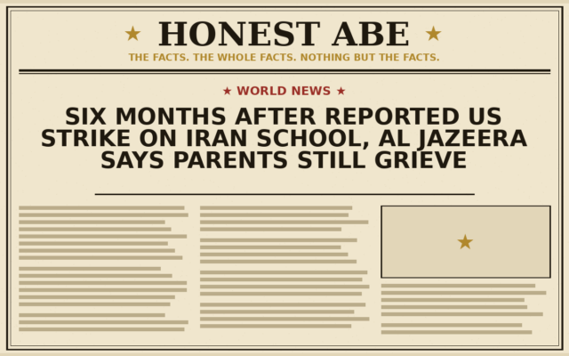 Six Months After Reported US Strike on Iran School, Al Jazeera Says Parents Still Grieve