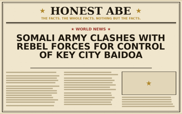 Somali Army Clashes With Rebel Forces for Control of Key City Baidoa