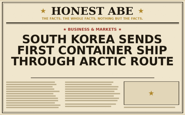 South Korea Sends First Container Ship Through Arctic Route