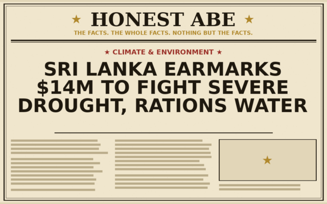 Sri Lanka Earmarks $14m to Fight Severe Drought, Rations Water