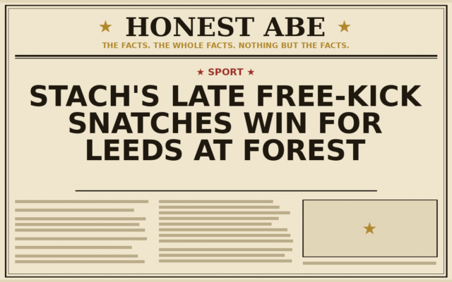 Stach’s Late Free-Kick Snatches Win for Leeds at Forest