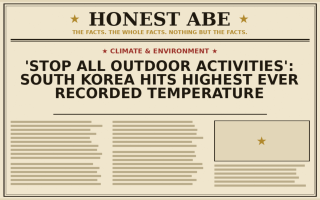 ‘Stop All Outdoor Activities’: South Korea Hits Highest Ever Recorded Temperature