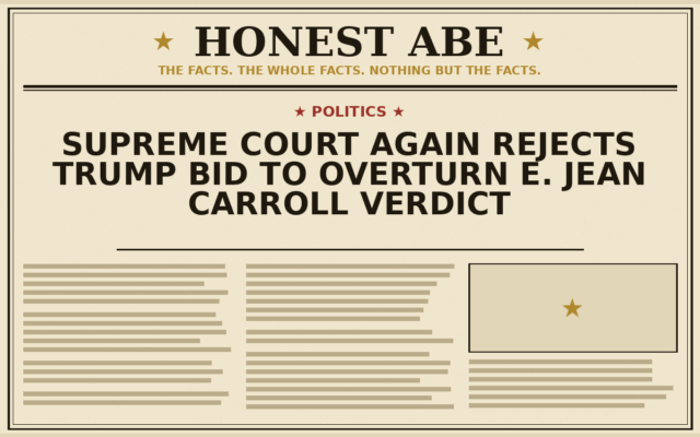 Supreme Court Again Rejects Trump Bid to Overturn E. Jean Carroll Verdict