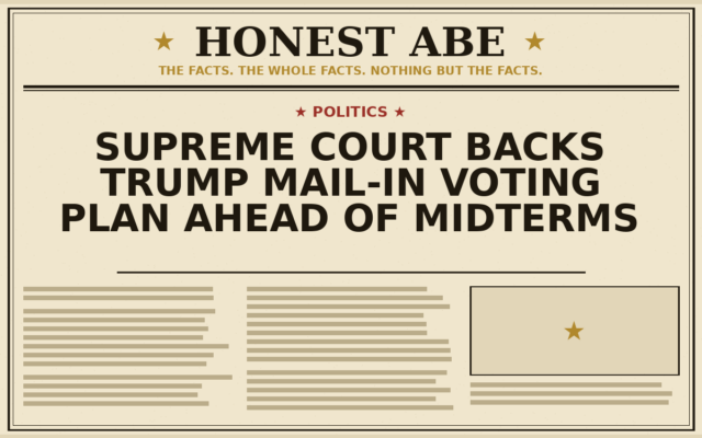 Supreme Court Backs Trump Mail-In Voting Plan Ahead of Midterms