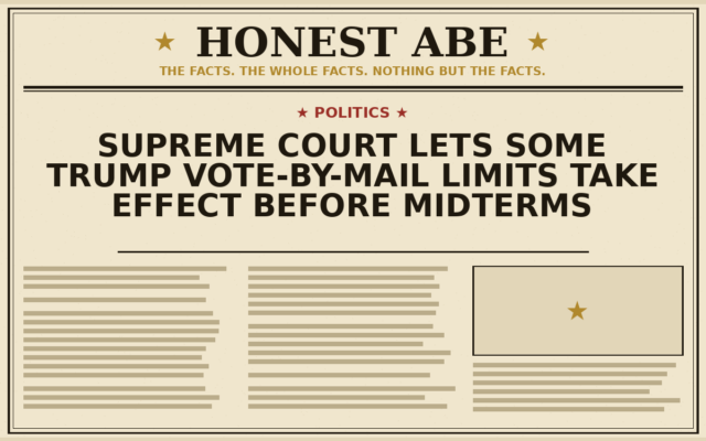 Supreme Court Lets Some Trump Vote-by-Mail Limits Take Effect Before Midterms