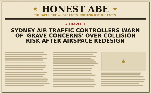 Sydney Air Traffic Controllers Warn of ‘Grave Concerns’ Over Collision Risk After Airspace Redesign