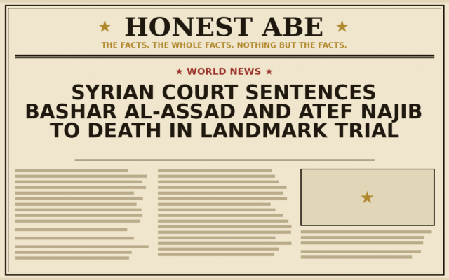 Syrian Court Sentences Bashar al-Assad and Atef Najib to Death in Landmark Trial