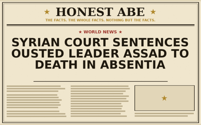 Syrian Court Sentences Ousted Leader Assad to Death in Absentia