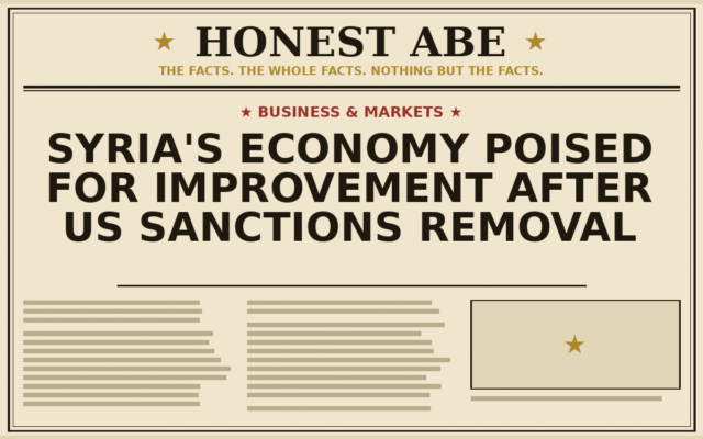 Syria’s Economy Poised for Improvement After US Sanctions Removal