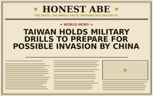 Taiwan Holds Military Drills to Prepare for Possible Invasion by China