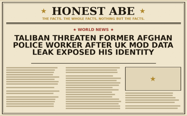Taliban Threaten Former Afghan Police Worker After UK MoD Data Leak Exposed His Identity