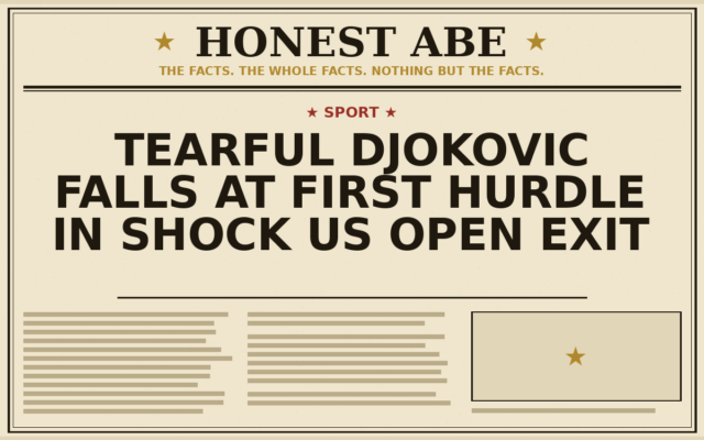 Tearful Djokovic Falls at First Hurdle in Shock US Open Exit