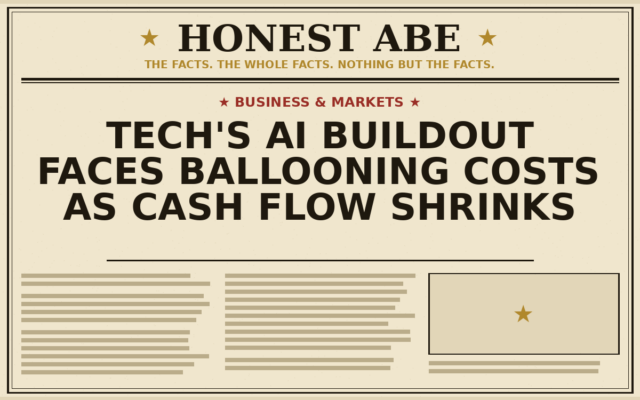 Tech’s AI Buildout Faces Ballooning Costs as Cash Flow Shrinks