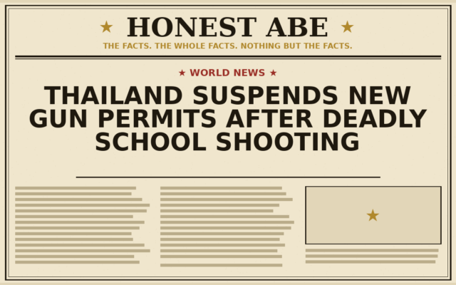 Thailand Suspends New Gun Permits After Deadly School Shooting